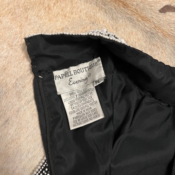 Vintage 90s Beaded Embellished Silk Sleeveless Halter Evening Top NWT - Picture 13 of 13